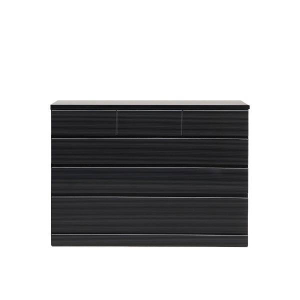 ニトリ（NITORI） ハイグロスハイチェスト(120−4 BK) タンス たんす