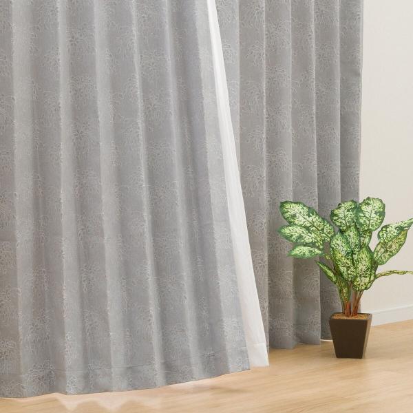 ニトリ 遮熱・遮光ドレープカーテン（100X178X2 GY DH49