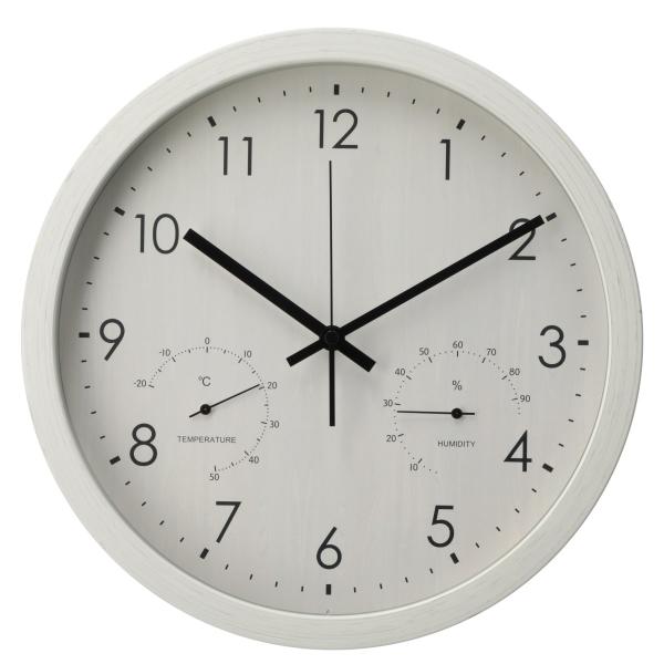 置時計 いみる！リピーター様100円OFF♡ ニトリ（NITORI） 電波 温湿度計付き 掛け置き兼用時計(30RS1T WW