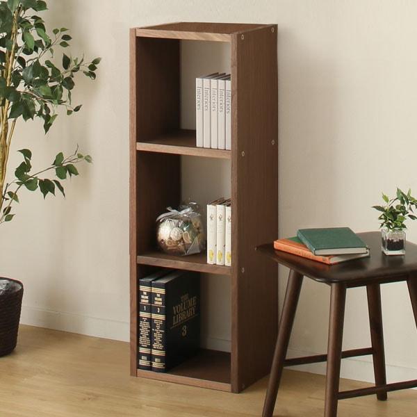 ニトリ　シェルフプロモ　ライトブラウン シェルフ Nプロモ 2 MBR ミドルブラウン <N>(2段 ﾐﾄﾞﾙﾌﾞﾗｳﾝ): 本棚