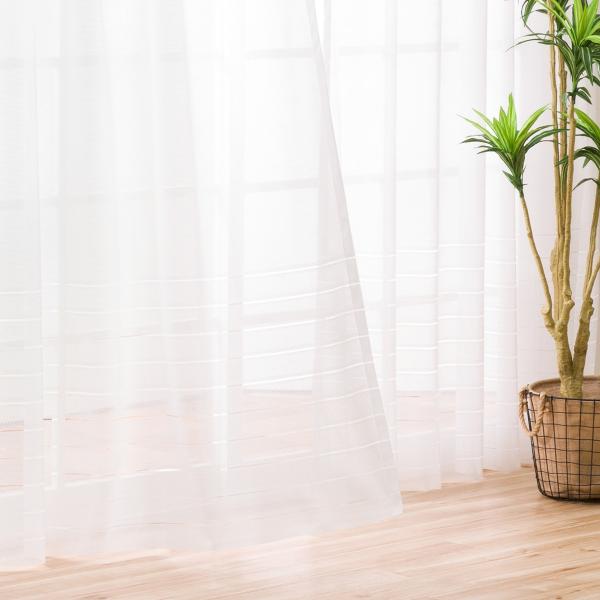 ニトリ （1枚入り）丈調整レースカーテン(フリカ 100X138X1) : ニトリ