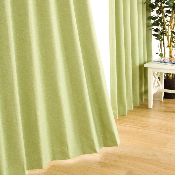 遮光1級 遮熱 防炎カーテン ノーブル3 イエローグリーン 100x185x2 ニトリ 玄関先迄納品 1年保証 ニトリ Yahoo 店 通販 Yahoo ショッピング