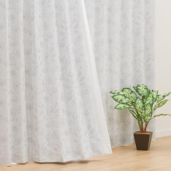 カーテン　ニトリ ニトリ 遮熱・遮像レースカーテン(アラン 100X176X2) 2枚 両開き