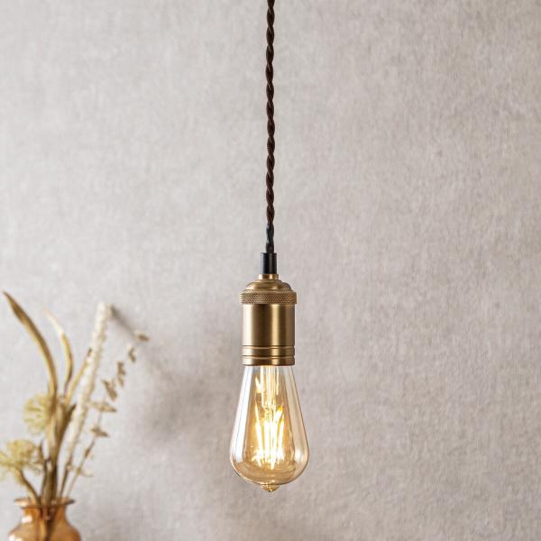 ✨３つセット✨ ニトリ 1灯 ペンダントソケット ゴールド 【観賞用電球付】 ニトリ（NITORI） 1灯ペンダントソケット(178P-1 ゴールド) : ニトリ