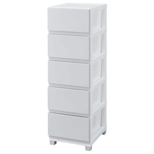 送料込み ニトリ ホワイトチェスト 5段