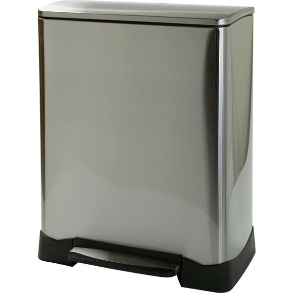 ニトリ ステンレスペダルペール ゴミ箱 分別タイプ(45L ニトリ ステンレスペダルペール ゴミ箱 分別タイプ(45L