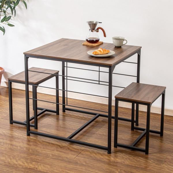 ニトリ ブラウン ダイニング3点セット【9651211】