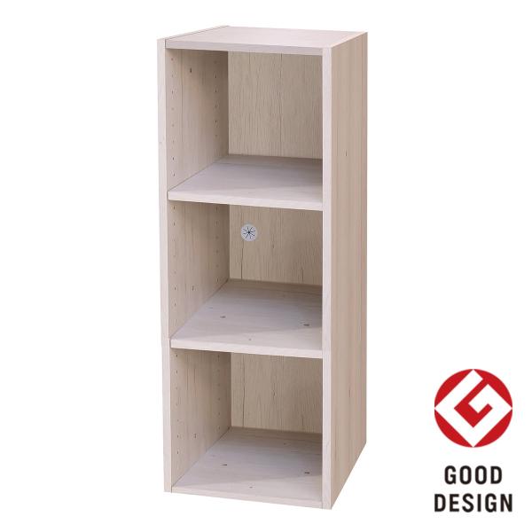 NITORI ニトリ Nクリック 3段 未使用品 木製 ホワイト 棚 収納 nitori-net_8791516