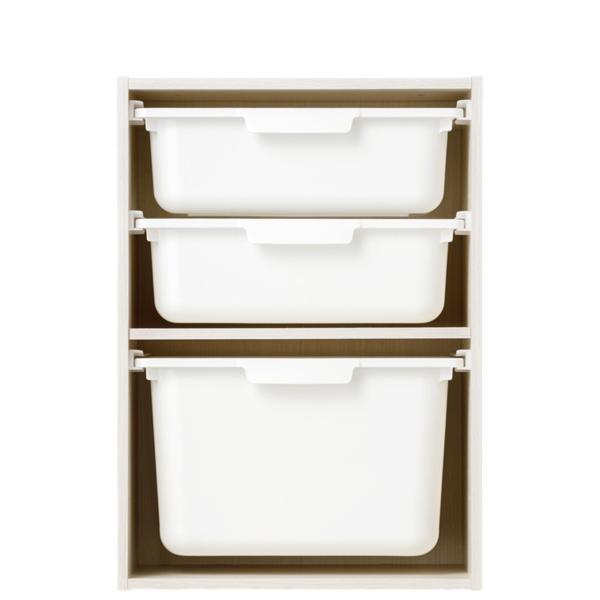 ニトリ（NITORI） 【セット】連結できるNカラボレギュラー2段ホワイト