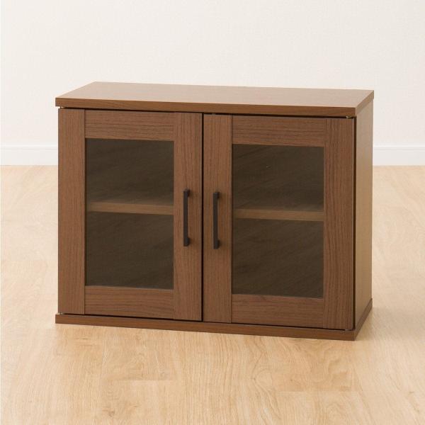 美品　ニトリ　食器棚 キャビネット 収納棚　ナチュラル ニトリ 幅60cm キャビネット(マーレ9060 WW) 食器棚 レンジ台