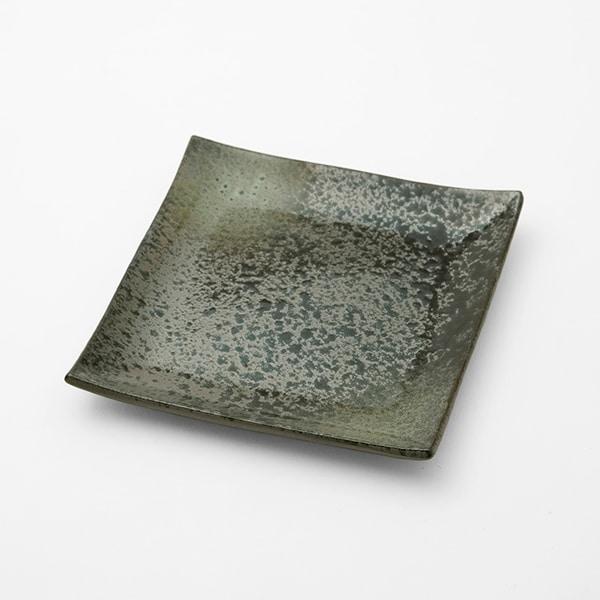 ニトリ 18cm角皿 緑吹天目(MT-152) : ニトリ Yahoo!店 - 通販