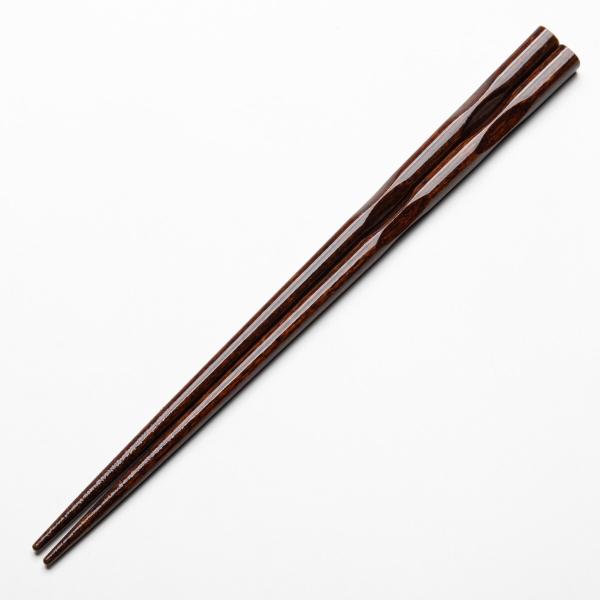 持ちやすい抗菌サイズ箸(ミドルブラウン 21cm) ニトリ