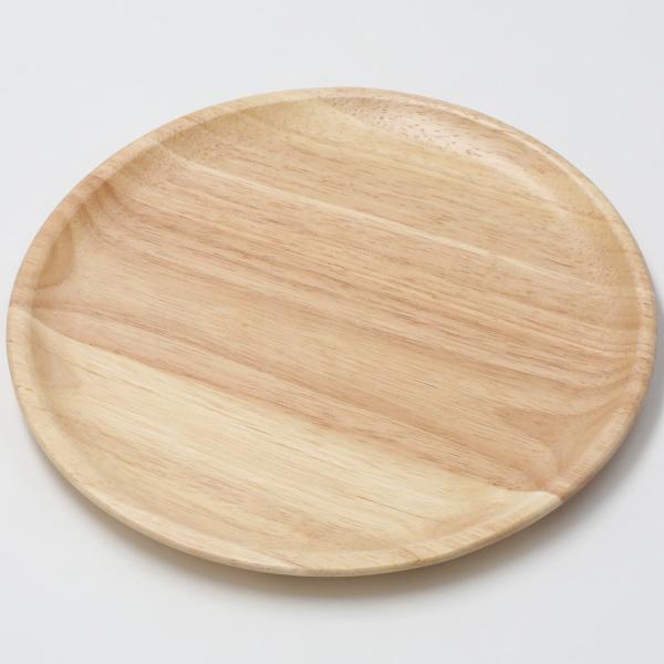 木製丸皿(24cm ラウンドプレート ラバー) ニトリ 『玄関先迄納品』 『1年保証』