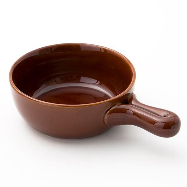 ニトリ オーブンウェア 手付き丸深皿飴釉