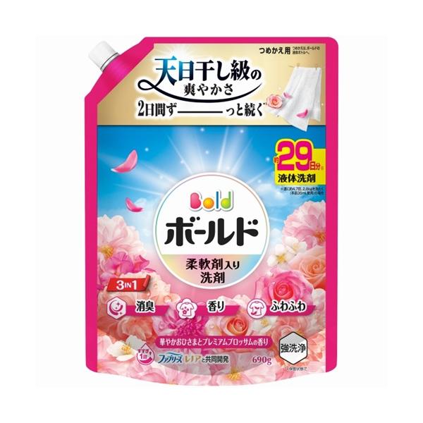 洗剤 洗濯洗剤 詰め替え おしゃれ 大容量 P&G ボールド ジェル 華やかおひさまとプレミアムブロッサムの香り 詰替え 超特大サイズ 690ml