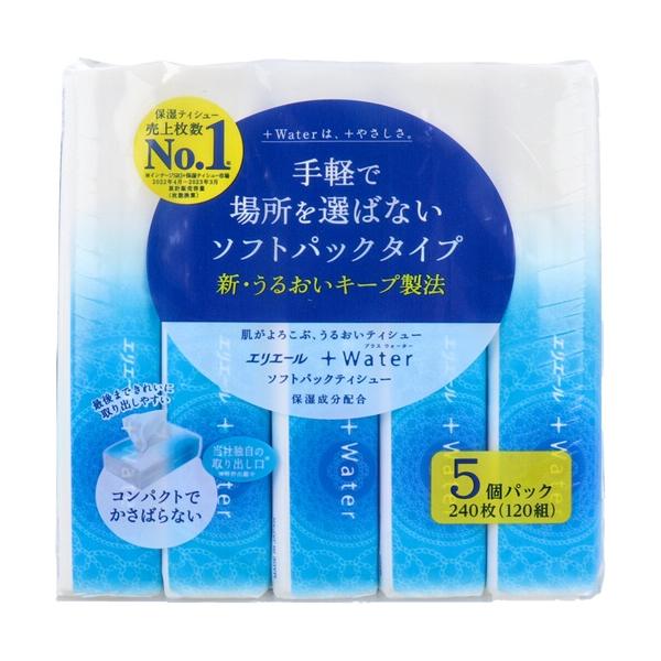 大王製紙 ティシュペーパー ティッシュ ティシュー エリエール+Water
