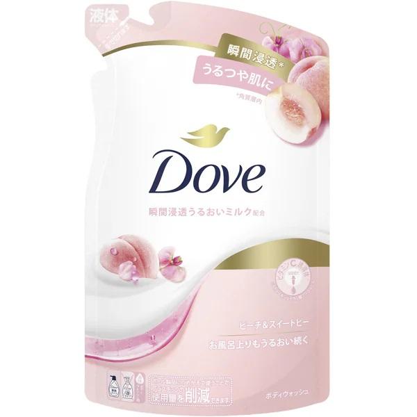 ボディソープ 詰め替え ダヴ dove 大容量 ダヴ ボディウォッシュ ピーチ＆スイートピー ボディソープ 詰め替え 330g 1個