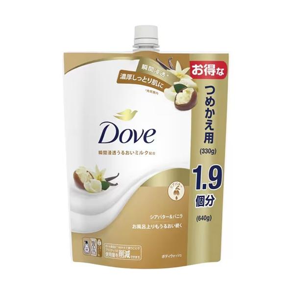 ボディソープ 詰め替え ユニリーバ dove 大容量 ダヴ ボディウォッシュ シアバター&バニラ つめかえ用 640g 1個