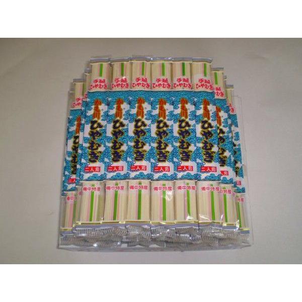 名　 称：手延べひやむぎ<br>原材料：小麦粉・食塩・食用植物油・色麺使用の時、着色料（カルミン酸・紅麹・クチナシ・ベニバナ色素）<br>内容量：５．４ｋｇ（１８０ｇ×３０袋）<br>製造者：かも川手延素...