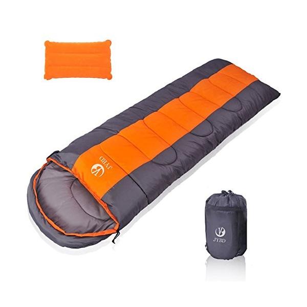 Sembo 寝袋 封筒型 防水シュラフ 春 冬 オールシーズン 丸洗い可能 2個連結使用