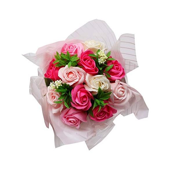 ソープフラワー バラ 花束 フラワー 造花 ギフト プレゼント 流行のアイテム 母の日 お見舞い 退職祝い 誕生日 女性 敬老の日