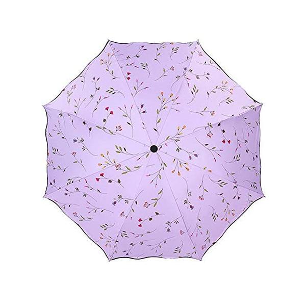 Bidason 日傘 晴雨兼用 折り畳み傘 レディース 花柄 傘 遮光 撥水加工 おしゃれ 折りたたみ傘 紫外線カット お得クーポン発行中 遮熱