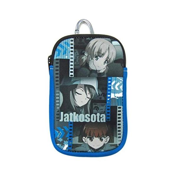 ガールズ パンツァー 贈り物 最終章 モバイル スマホケース 継続高校 カラビナ付 ポーチ