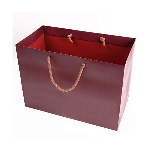 みこと 引き出物袋 結婚式 手提げ紙袋 店内限界値引き中 セルフラッピング無料 葡萄色 幅42cm高さ30cmマチ22cm 10枚セット マチ広