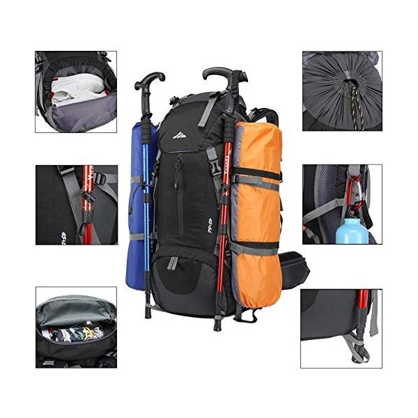 Sumeber 登山リュック ザック 50l 大容量 バックパック レインカバー付属 激安通販 収納性抜群 登山バッグ リュック 多 防災