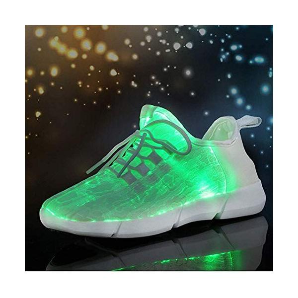 Fadves Led発光靴 光る靴 Ledスニーカー 子供用 大人用 光るシューズ ラ Usb充電式 ダンスシューズ 光るスニーカー 贈答品