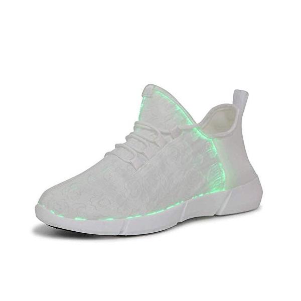 Fadves Led発光靴 光る靴 Ledスニーカー 子供用 大人用 光るシューズ ラ Usb充電式 ダンスシューズ 光るスニーカー 贈答品