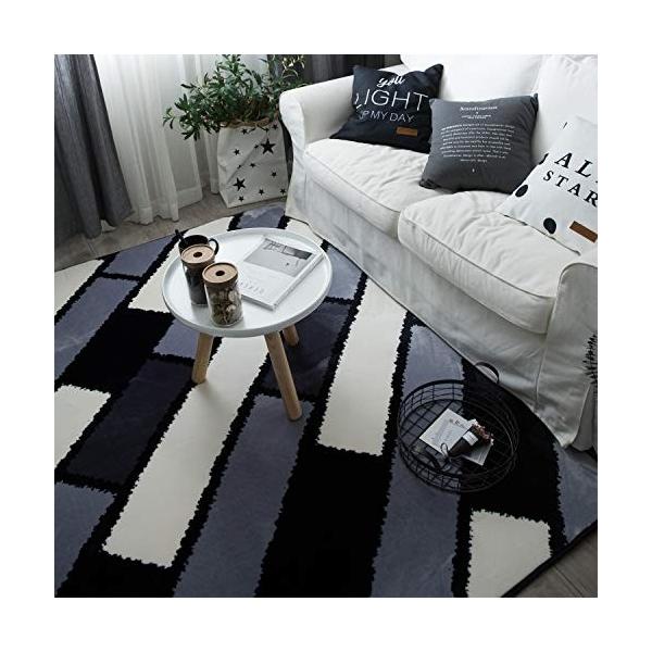 ラグ カーペット 滑り止め付き 3 5畳 フランネルラグ 洗える 年中無休 コンパクト ホットカーペット対応 オールシ 幾何学