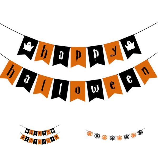 デザイン選べる ハロウィンガーランドハロウィンの季節にぴったりなガーランド。お部屋やパーティー空間を一気に華やかにしてくれます。シンプルなデザインは、色々なバルーンや飾りとの組み合わせもバッチリ。ハロウィンシーズンの店舗ディスプレイやパーテ...