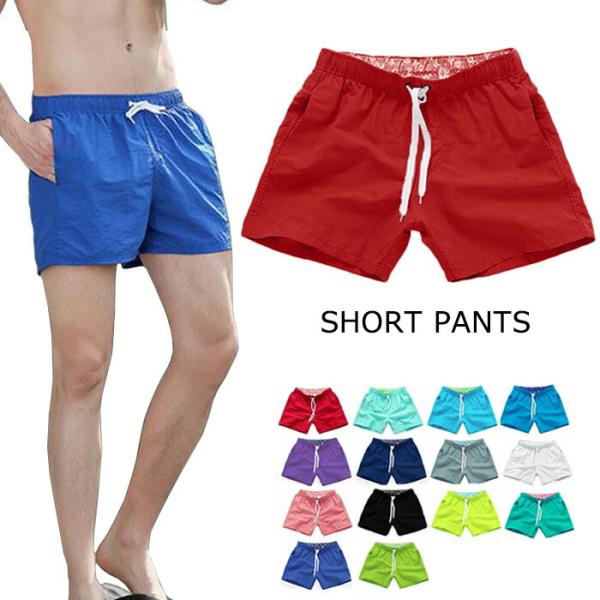 股下短め ショートパンツ メンズ 短パン 海パン 水着 サーフパンツ レディース 大きいサイズ カップル ユニセックス スポーツ 男性用 女性用 兼用 カラフル 夏