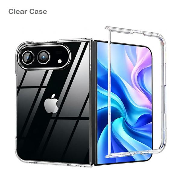 iPhoneDuo カバー iPhone Duo 専用ケース ストラップホール付き PC クリア ハードカバー 高透明 光沢 薄型 軽量 シンプル おしゃれ 本体保護