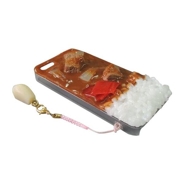 日本職人が作る  食品サンプルiPhone5ケース　カレーライス  ストラップ付き  IP-221