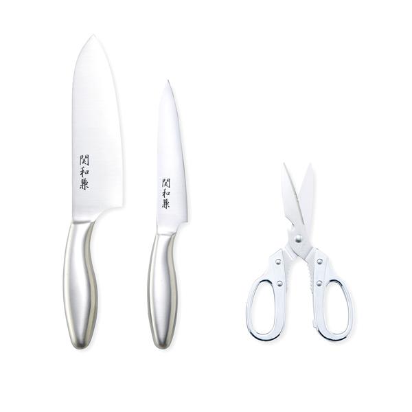包丁 包丁セット 日本製 関和兼 鋏セット H1119-04 SK-70K 包丁 包丁セット 日本製 関和兼 鋏セット H1119-04 SK-70K