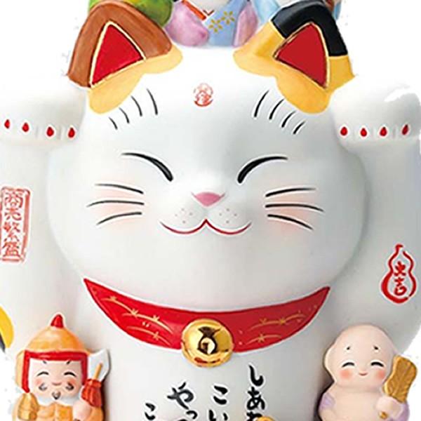 彩絵七福神招き猫 まねきねこ 8号 プレゼント 招き猫 ギフト 開店祝い 贈り物 インテリア雑貨 置物 薬師窯 家具 インテリア 開運 新築祝い 長寿祝い 還暦祝い 贈り物 Y 7601 ギフト専門店 生活クラフトにわ メーカー再生品
