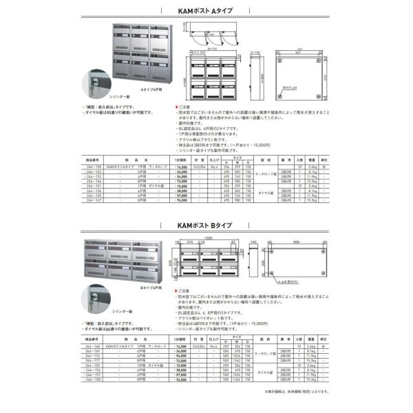 新協和 Bl集合郵便受箱 Sa型 Sk 104sbl 2段2列 4戸用 サイズ 質量h516ｘw654ｘd140 8 0kg