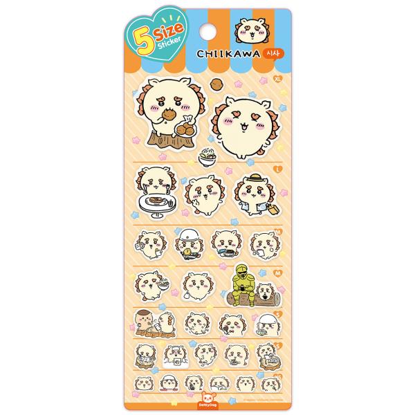 日本で大人気のちいかわ！！社会に疲れた私たちのオアシスがステッカーになって登場〜いつもの日常にちいかわたちを取り入れて、癒しと勇気をもらいましょう〜！透明なゼリーのようなステッカーに会ってみよう。 貼って剥がして再利用が可能で、XSからXL...