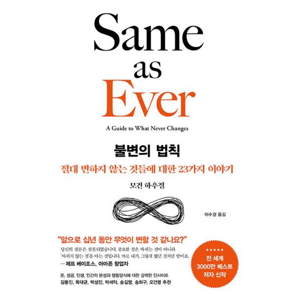 韓国語 経済 本 『不変の法則 - 絶対に変わらないことについて23の話』 著：モーガン・ハウゼル (韓国語版/ハングル)