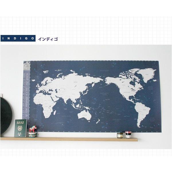 旅行世界地図 オリジナルデコ トラベル ワールドマップ インディゴ Map03id にゃんたろうず Niyanta Rose 通販 Yahoo ショッピング
