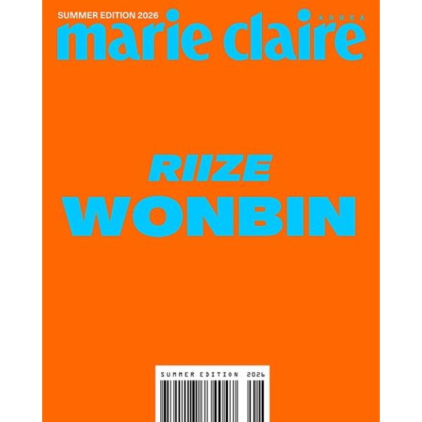 韓国女性雑誌 marie claire (マリ・クレール) SUMMER EDITION 2026 (RIIZEのウォンビン表紙選択 Aタイプ)