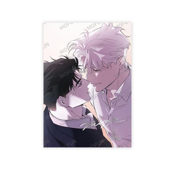 韓国 コミック グッズ『オフ・トラック イラスト色紙1枚（二人が向かい合っているイラスト）』公式グッズ