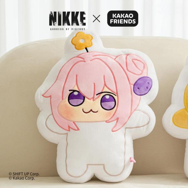韓国 ゲーム グッズ『勝利の女神：NIKKE × カカオフレンズ Doro 刺繍 クッション』公式グッズ