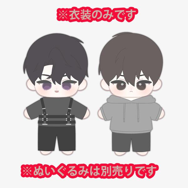 （予約12月末韓国発売予定）韓国 コミック グッズ『ハンターは静かに暮らしたい “Summer in Thailand” サヨン＆イジェ ぬい服』公式グッズ