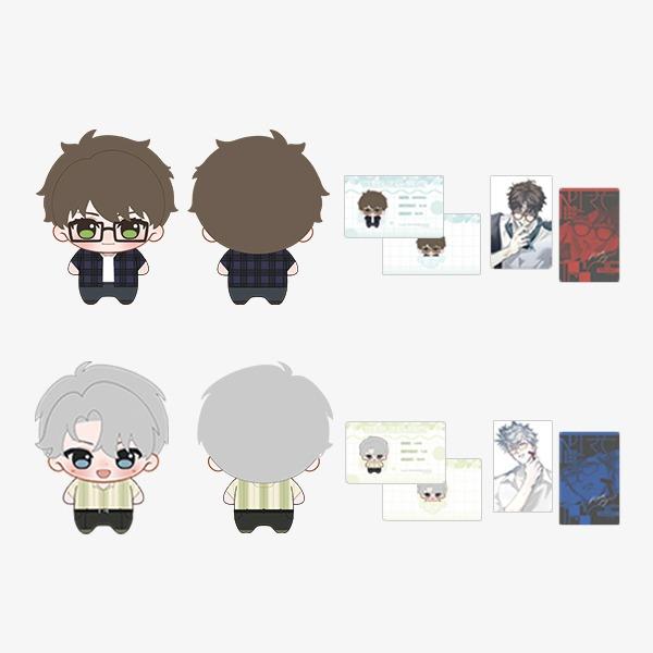 韓国BL ナードプロジェクト ぬいぐるみ　トレカ 付き 韓国 コミック グッズ『ナードプロジェクト ぬいぐるみSET』公式グッズ