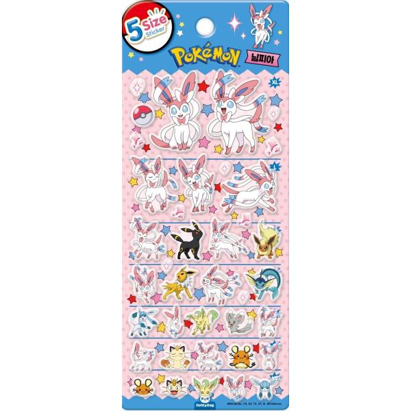 韓国 輸入 グッズ『ポケットモンスター 5サイズ ステッカー