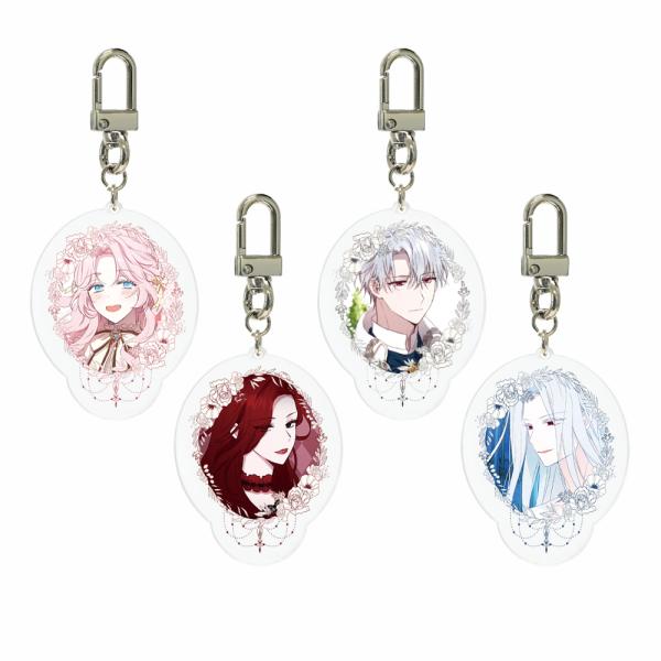 韓国 コミック グッズ『悪党のお父様、私と結婚してください  アクリルキーリング（デザイン4種類から一つ選択）』