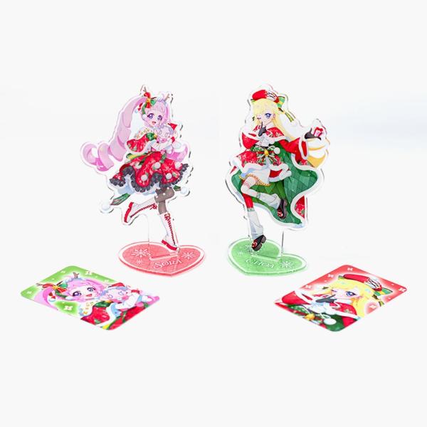 韓国 コミック グッズ『ひみつのアイプリ クリスマス アクリルスタンド+贈呈フォトカード（2種類から一つ選択）』公式グッズ